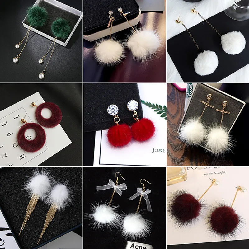 Set Of 80pcs Bulk Buy, Mink Hair Fur Pom Pom Ball, Craft, Sewing,  Accesories, Earplug, Iphone, Ipod Supply(good Quality) - Diy Craft Supplies  - AliExpress