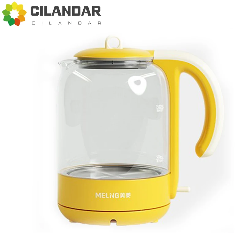цена Meiling Household and Commercial Electric Kettle Chinese Style Small Fresh Glass Anti dry Burn Protection Holiday Gift