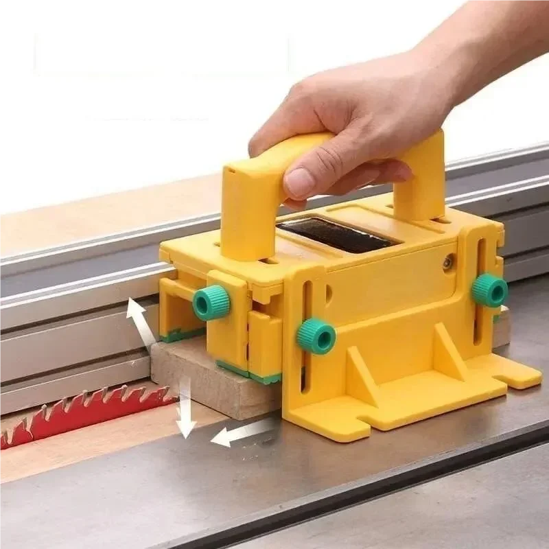 

GR-200 Advanced 3D Adjustable Table Saw Pushblock Push Block for Table Saws Router Tables Band Saws & Jointers Cuts