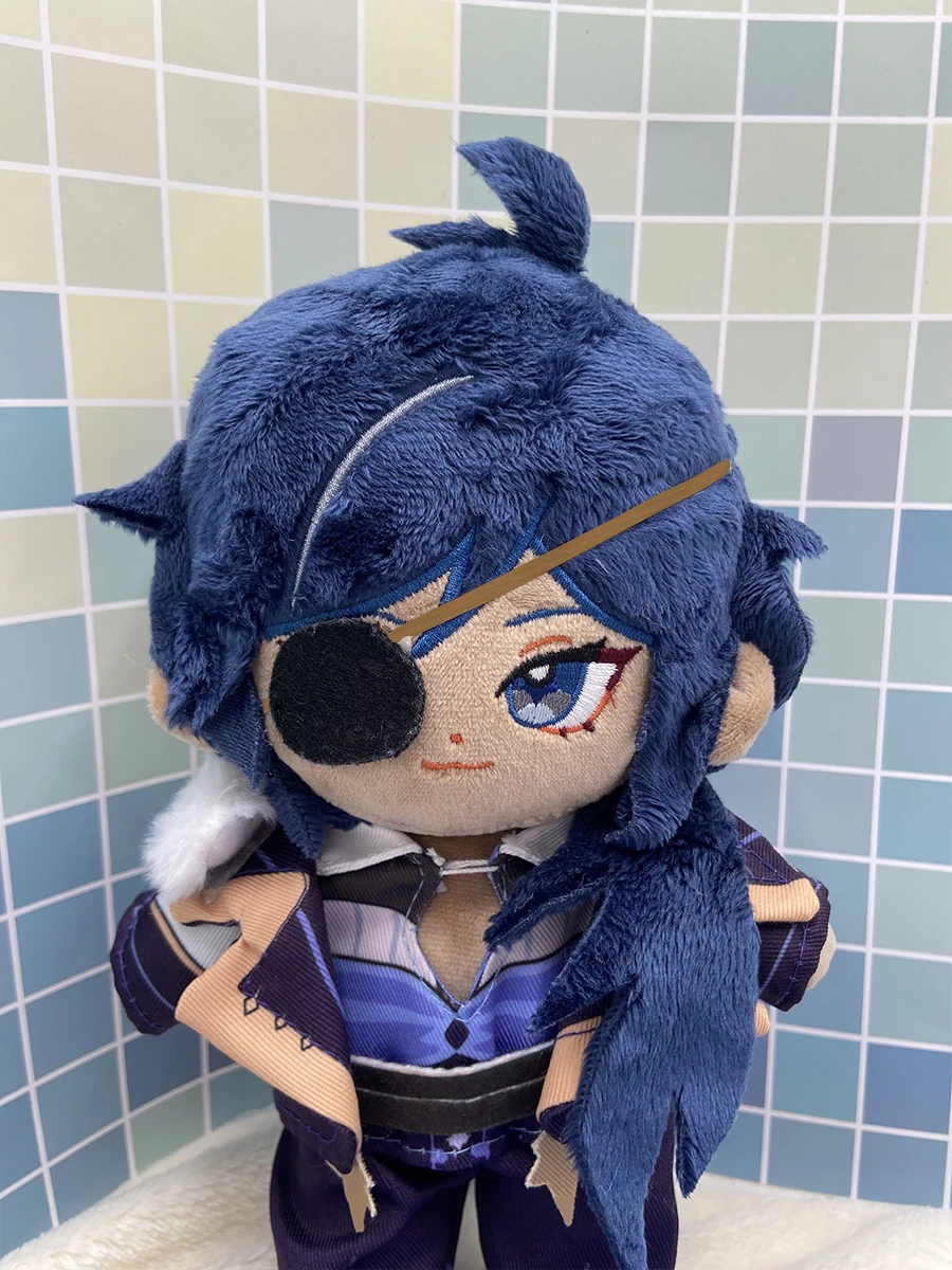 

20CM Anime Game Genshin Impact Cosplay Kaeya Kawayi Dress Up Maid Outfit Plush Toy Doll Add Clothes Christmas Present