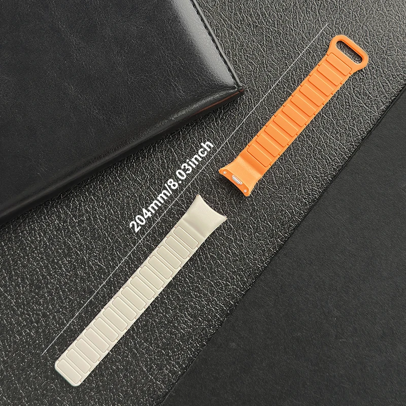 Magnetic Silicone Strap Bracelet for Smartwatch - Stylish Accessory Wristband