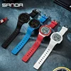 SANDA 2151 Ultra-thin Sports Watch for Men Fashion Countdown Waterproof LED Digital Military Wristwatches Mens Reloj Hombre 5
