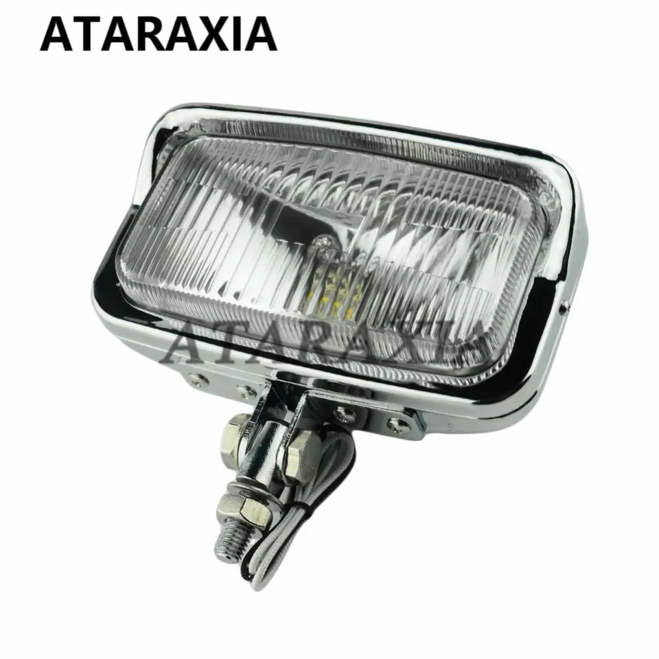 Phare Avant Moto Vintage LED - Pour Sportster, Chopper, Bobber, Royal Enfield