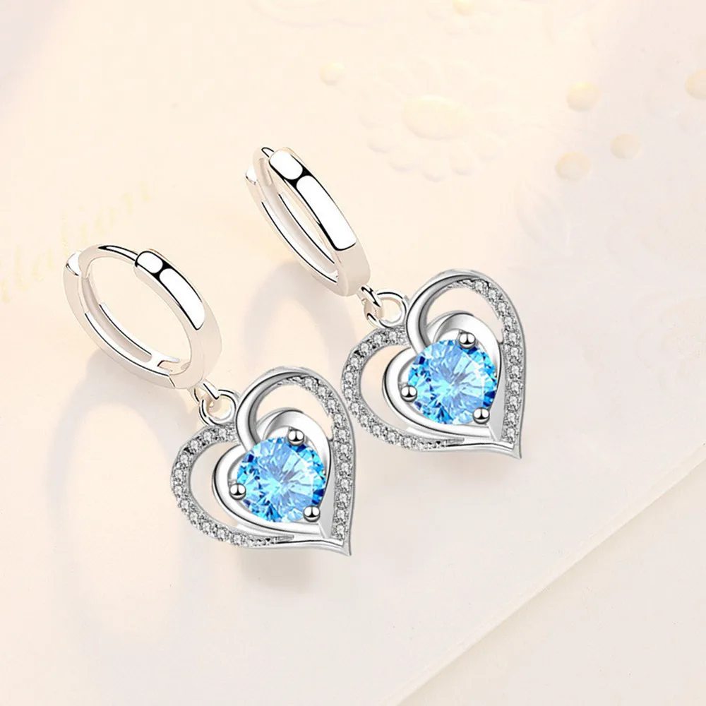 

Женские серьги из серебра 925 пробы, с цирконом