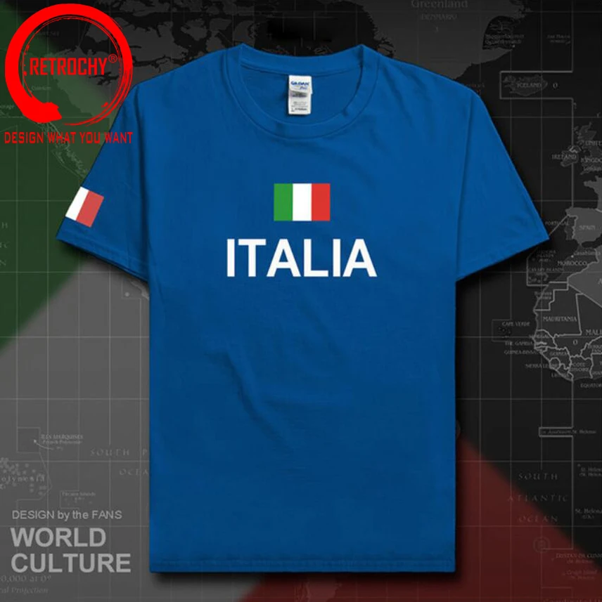 

Italy Italia Italian t shirt man 2022 t-shirts nation team 100% cotton gyms fans Jerseys streetwear fitness ITA country tops tee