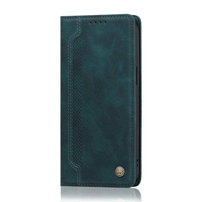 Luxury Magnetic Wallet Phone Case with Card Holder and Book Cover Design