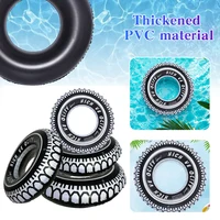 Inflatable Swimming Ring Tire Pattern Pool Floats Summer Swim Tube Air Mattress Baby Pool Floating Ring Water Play Entertainment 1