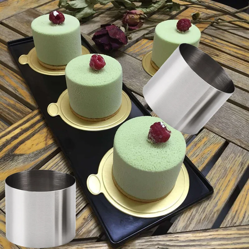 5CMMiniCakeRingMoldReusableDIYBakingToolMousseCircle