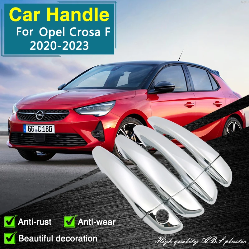 for Opel Corsa F 2020 2021 2022 2023 Chrome Door Handle Cover Car  Accessories Stickers Cap Rustproof Catch Retrofit Trim Gadget - AliExpress