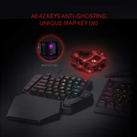 Redragon K585 DITI One-Handed RGB Mechanical Gaming Keyboard,Wrist Rest 42 Keys Type-C Professional Gaming Keypad Hot-Swappable - Image 6