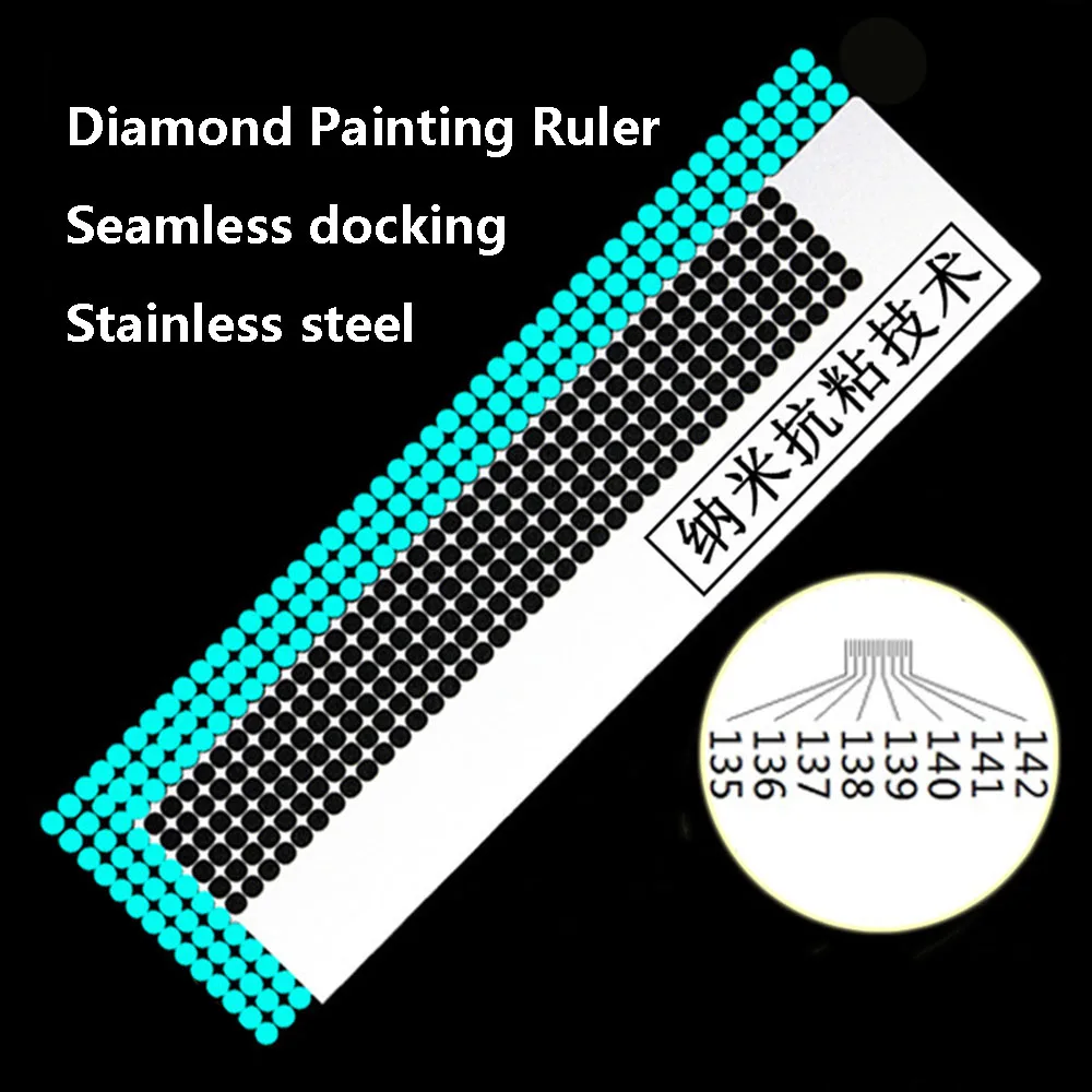 1PC-216-400-699-800-Holes-Stainless-Steel-Diamond-Painting-Ruler-Mesh ...