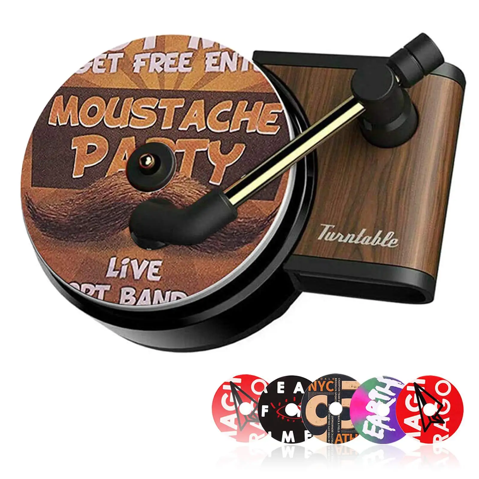 

Record Player Car Perfume Outlet Aromatherapy Car Air Conditioning Mouth Ornaments Retro Gramophone Perfume Car Aromatherapy