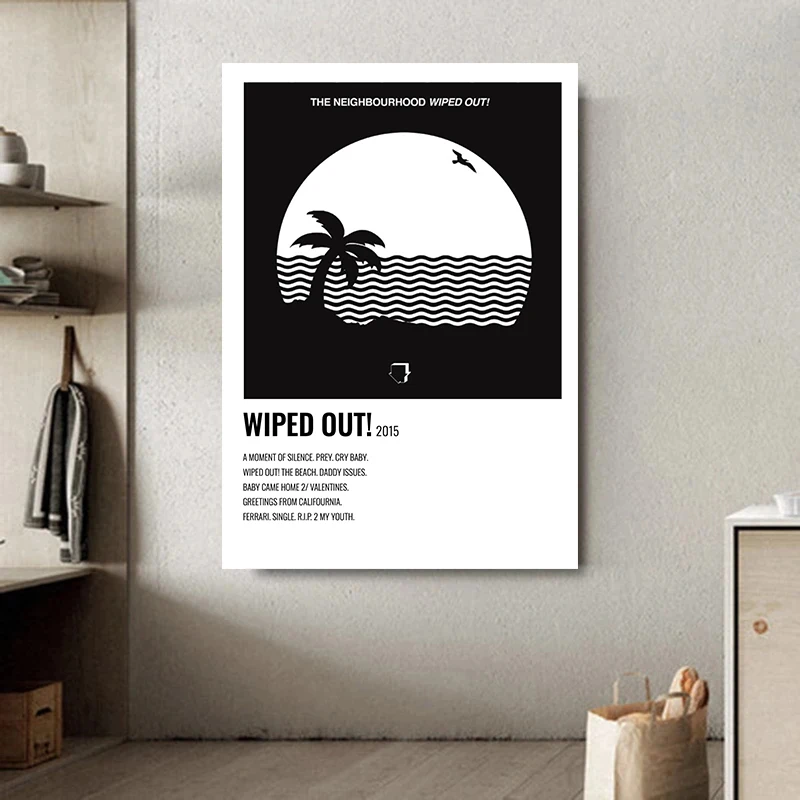 Vintage The Neighbourhood Album Art Poster - Minimalist Canvas Painting