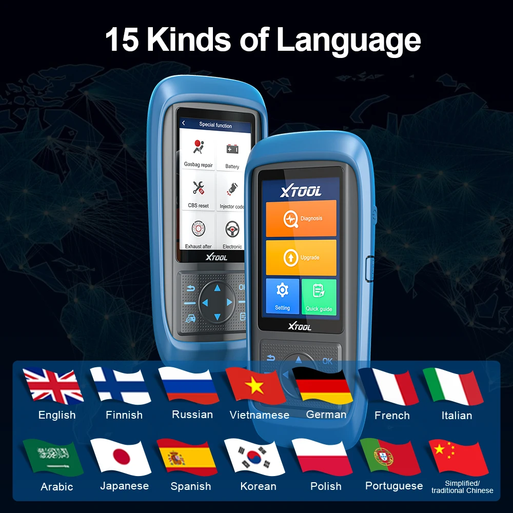 XTOOL PS701PRO 모든 시스템 진단 도구, 일본 차량용 30 리셋 서비스, 양방향 제어, 무료 업데이트