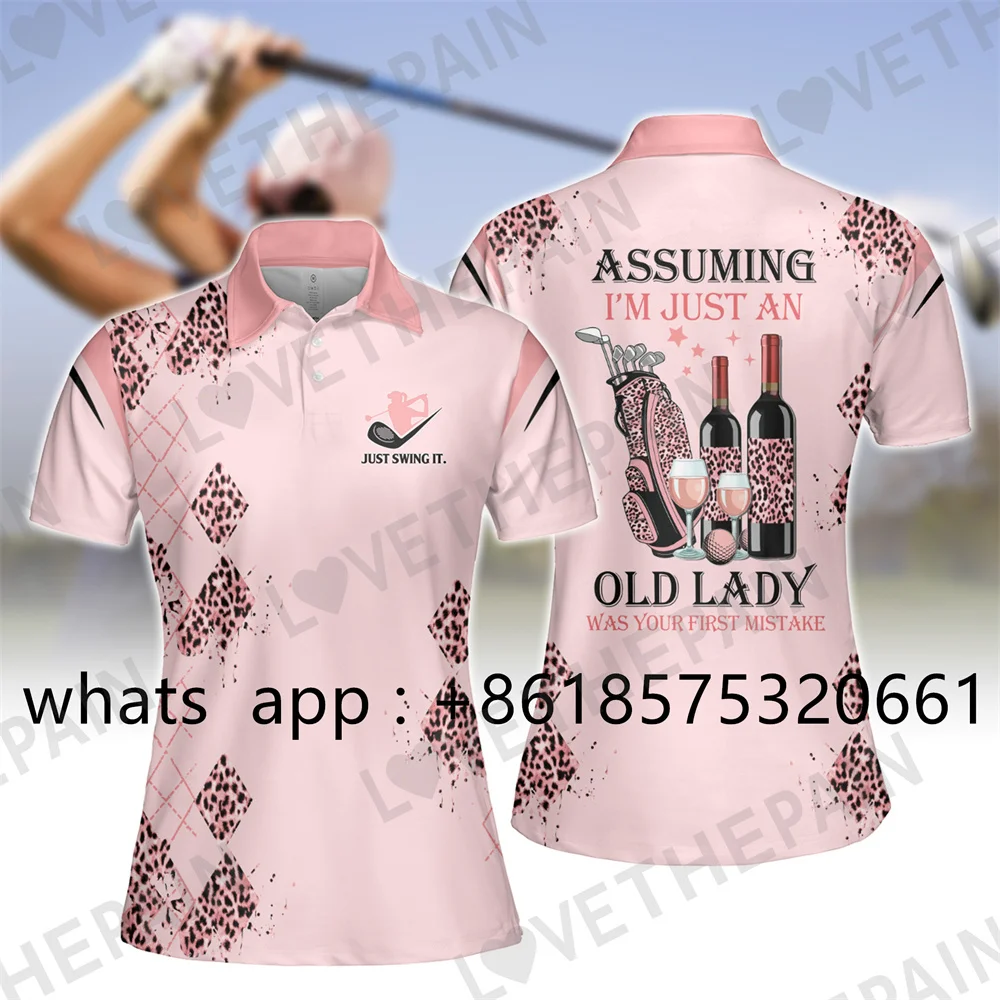 Fitness Sports Golf Polo Shirt Women Classic Fashion Versatile Short Sleeve T Shirt Breathable Quick Dry Buttons Lapel Tops