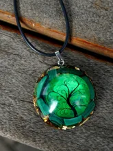  Handmade Orgonite Pendant Necklace~ Malachite Crystal Quartz EMF Protection Chakra Healing Orgone Jewelry Gift 