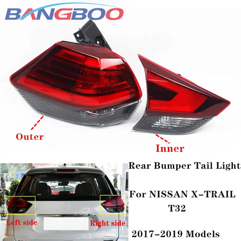 

Car Rear Bumper Brake Stop Light Tail Lamp For NISSAN X-TRAIL T32 2017 2018 2019 Taillight Taillamp