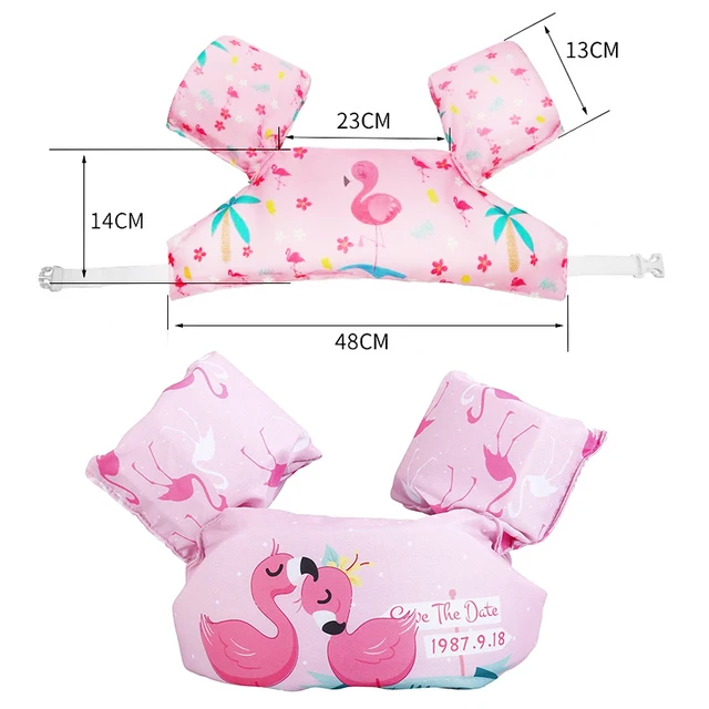 Baby Float Cartoon Arm Sleeve Life Jacket Swimsuit Foam Safety Swimming Training Floating Pool Float Swimming Ring Puddle Jumper 5