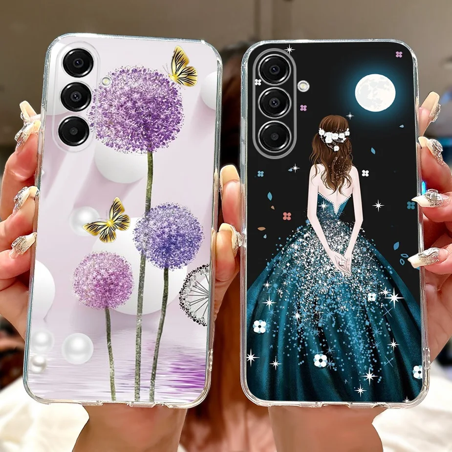 Cute Cat Painted Soft Silicone Phone Case Cover - 6.7