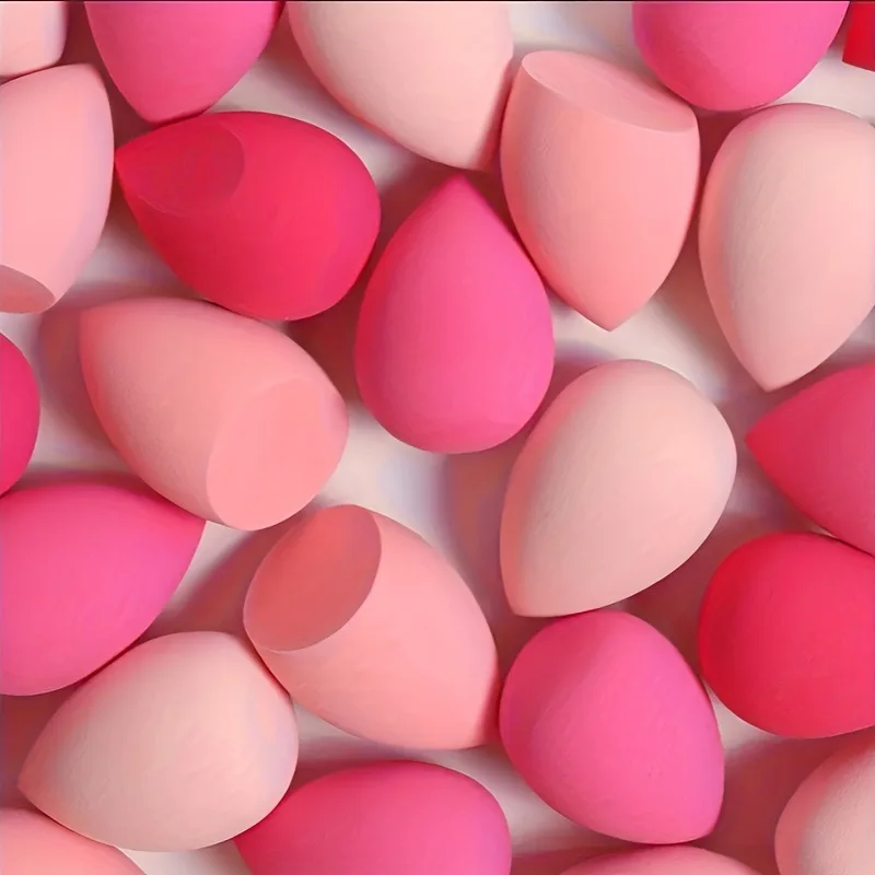 7PCS 울트라 소프트 메이크업 스펀지 - 액체 및 파우더 파운데이션용 건식 및 습식 사용 뷰티 블렌더 파우더 퍼프