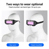 Lunettes de soudage à assombrissement automatique, lunettes interdites, technologie avancée de changement de lumière automatique pour une protection améliorée des yeux, 1PC 3