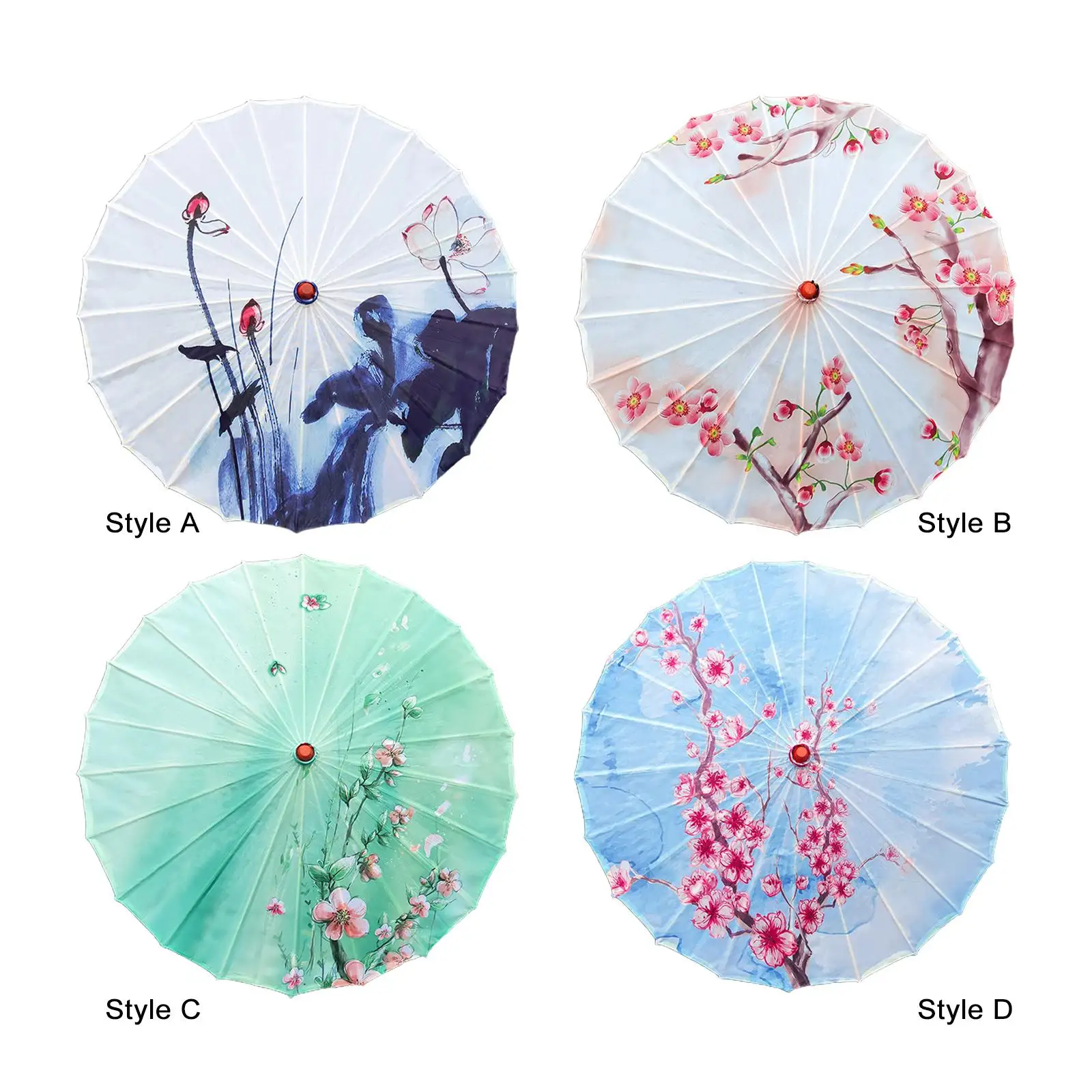 Ancient Dance Umbrella 32 inch Sunshade Rainproof Chinese Oiled Paper Umbrella for Costumes Decoration Events Wedding Party paper umbrella
