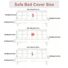 1 PC Jacquard Sofa Bed Cover Stretch Futon Cover For Living Room Bedroom Stretchable splash can be easily moved 2