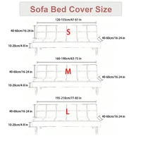 1 PC Jacquard Sofa Bed Cover Stretch Futon Cover For Living Room Bedroom Stretchable splash can be easily moved 2