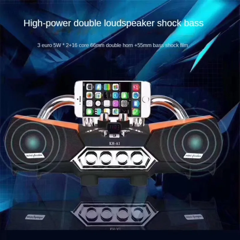

Powerful German HIFI Speaker with Low-frequency Loudspeaker Bluetooth for Outdoor/Home Party