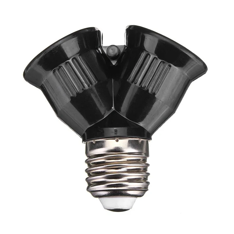 E27 LED Base Light Lamp Bulb Socket E27 To 2-E27 Splitter Adapter 1~5Pcs Lamp Holder lamp holder,lamp bulb holder,lamp base,led lamp base