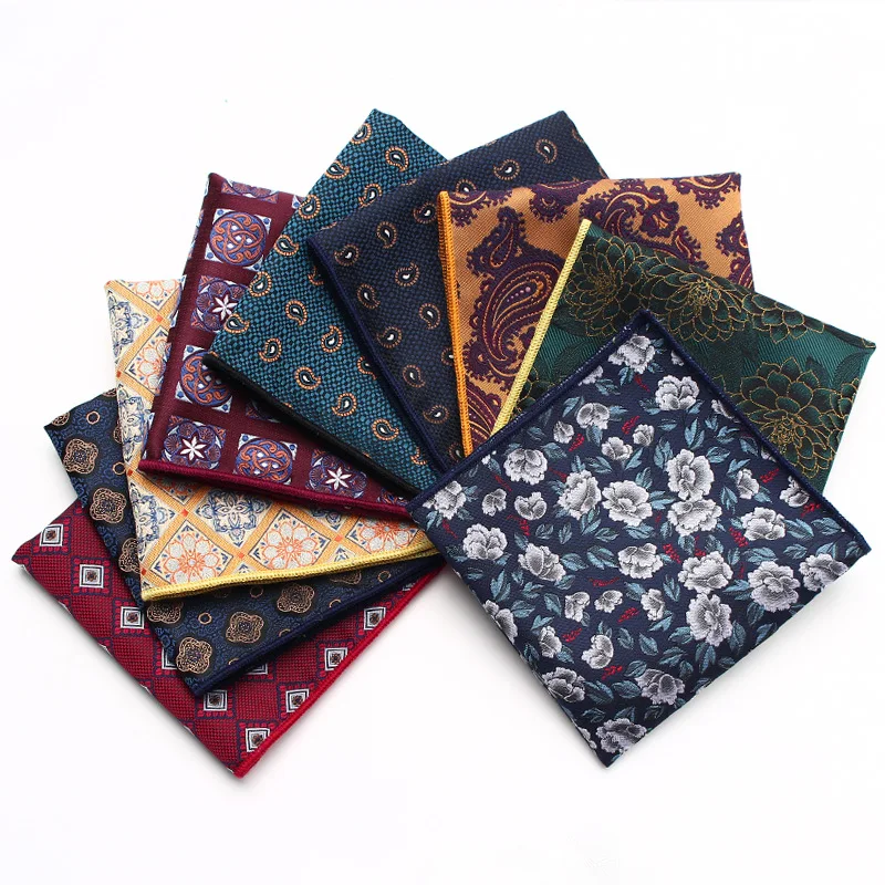 

Men's Suit Pocket Towel Gentleman Retro Fashion Polyester Handkerchief Square Towel