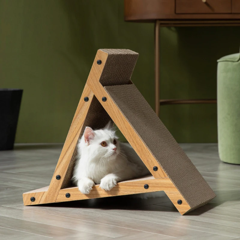 

Wooden Cat Scratcher Board Detachable Cat Scraper Scratching Cats Training Grinding Claw Climbing Toys Pet Furniture Supplies