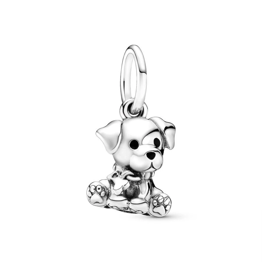 Labrador Bulldog Puppy Dog Kitty-Cat Dangle Charm Bead DIY Jewelry Fit Original European 925 Sterling Silver Bracelet Women Gift 5
