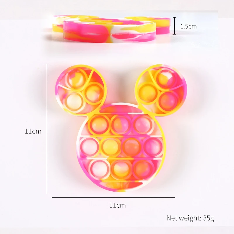 squeezy toys Pop Fidget Kids It Anti Stress Mickey Mouse Press Bubble Educational Puzzle Toys Squishy Squeeze Bubbles Stress Relief squeezy toys