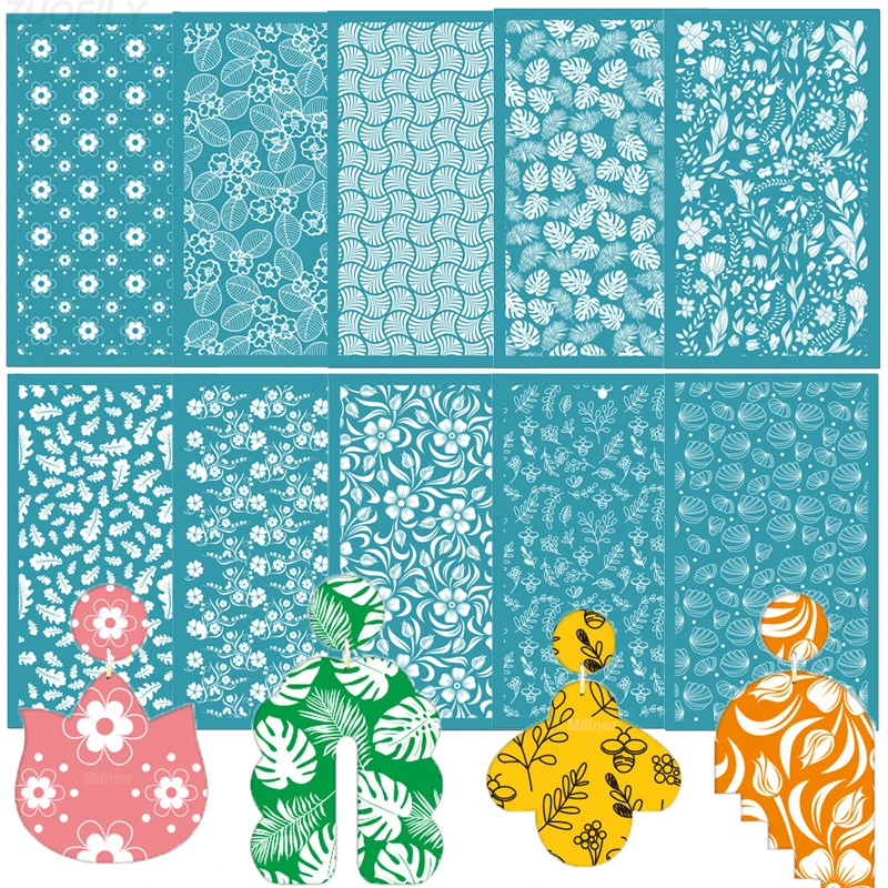 Silk Screen Stencils Polymer Clay Polymer Clay Earring Tools Silk