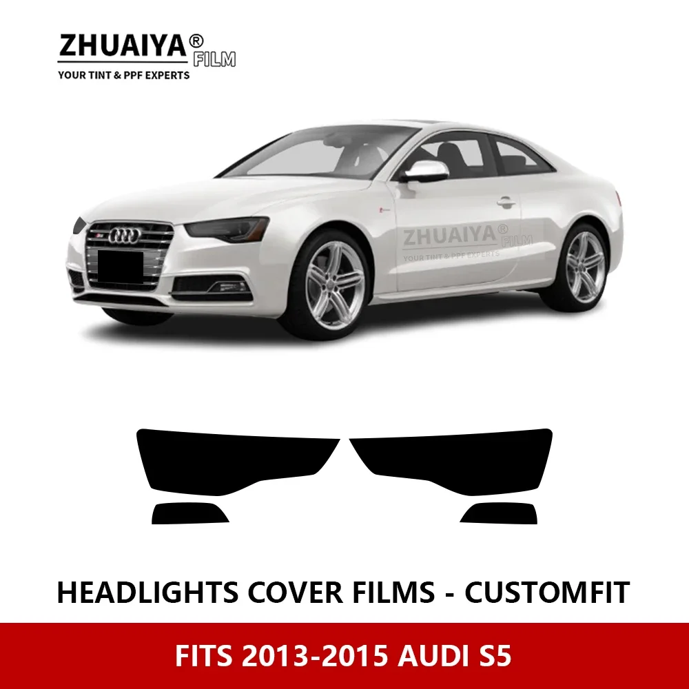 

Для AUDI S5 2013-2015 Автомобильная внешняя фара против царапин PPF предварительно отрезанная Защитная пленка для ремонта автомобильные наклейки аксессуары