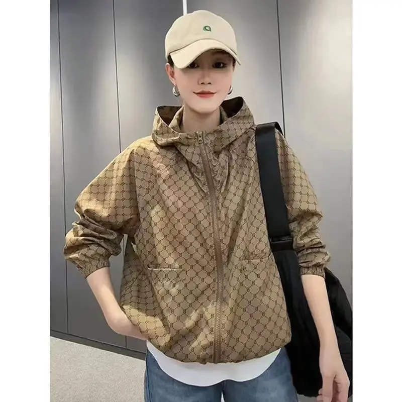 

Summer Jackets New Sun Protection Hooded Coat Korean Style Clothes Women 2023 Casual Thin Tops Women's Summer Clothing Chaquetas