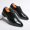 2025 Men's Luxury Wedding Shoe Pointed Toe Lace-up Dress Shoes for Men Classic Business Men Leather Shoes Plus Size 38-46 1