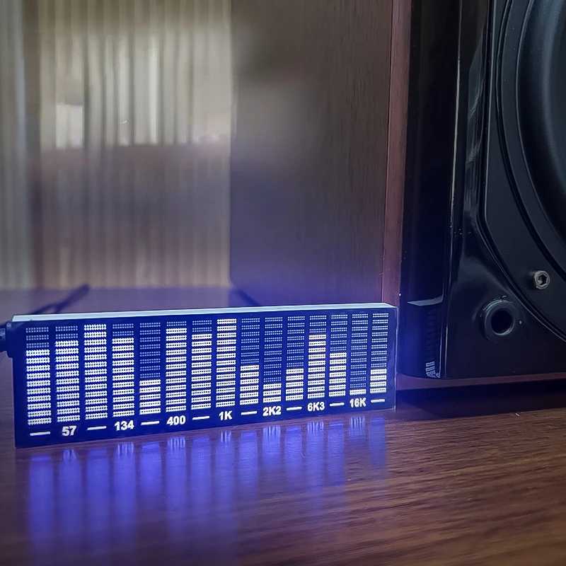 Amplificador Led Music Spectrum Display Analyzer Indicador de Nível de Áudio