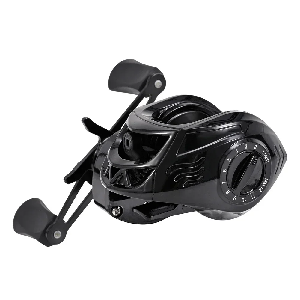 1pc Baitcasting Fishing Reel 7.2/1 Gear Ratio 12LB Max Drag For Saltwater Freshwater 126*100mm Fishing Tool Parts
