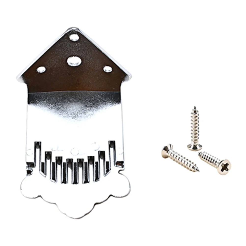 

Triangle Instrument Tailpiece Parts Metal Arrow Mandolin Supplies Screws