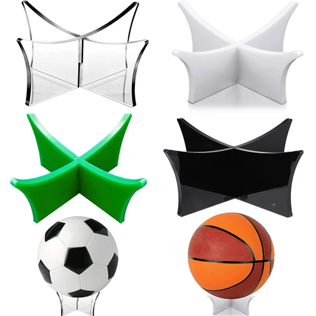 Soporte acrílico para exhibición de baloncesto, Base de soporte para balón  de fútbol, voleibol y balones de fútbol, accesorios - AliExpress