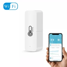 

WiFi Zigbee Smart Temperature Humidity Sensor Indoor Thermometer Hygrometer Home Security Alarm System For Tuya Smart Life Alexa