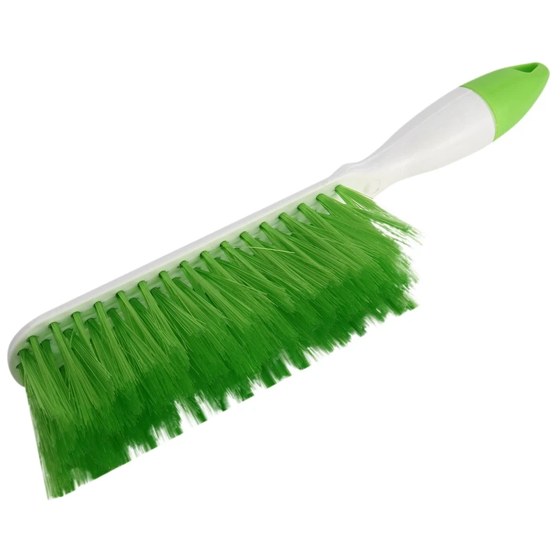 

Bed Sheets Debris Cleaning Brush Soft Bristle Clothes Desk Sofa Duster Small Particles Hair Remover (Green)