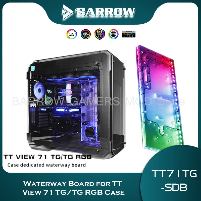 

Barrow Distro Plate для Tt View 71 TG/TG чехол, плата для воды, система охлаждения жидкости для ПК, пользовательский 5V MOBO TT71TG-SDB V1