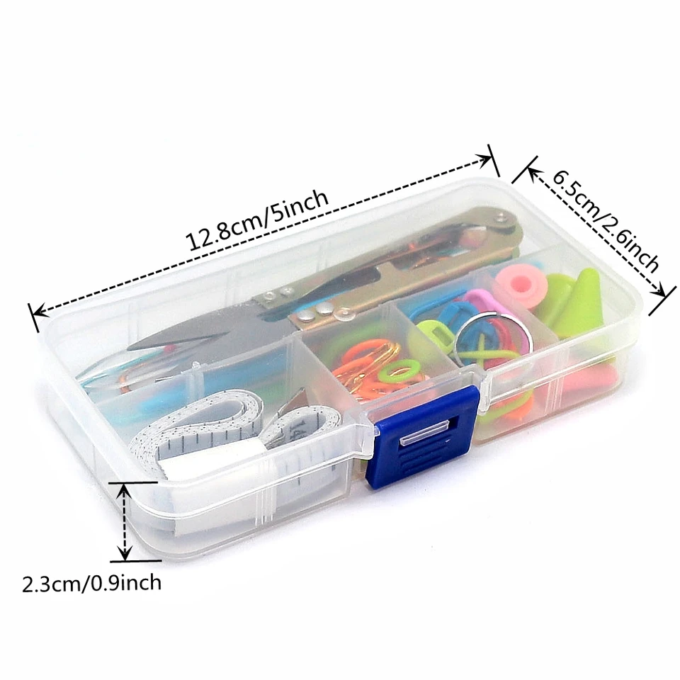 Set Di 381 Pezzi Accessori Per Maglieria E Uncinetto - Ferri, Segnapunti Colorati, Anelli, Aghi E Scatola Portatutto In Plastica, Ideale Per Organizzare Il Tuo Hobby Creativo