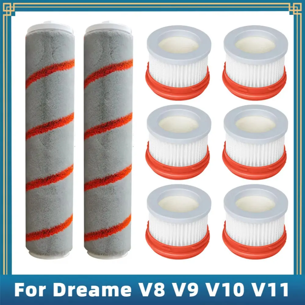 Sostituzione per Xiaomi Dreame V8 V9 V9B V9D V9P XR V10 V11 V16 pezzi di ricambio accessori spazzola a rullo filtro Hepa - immagine 2