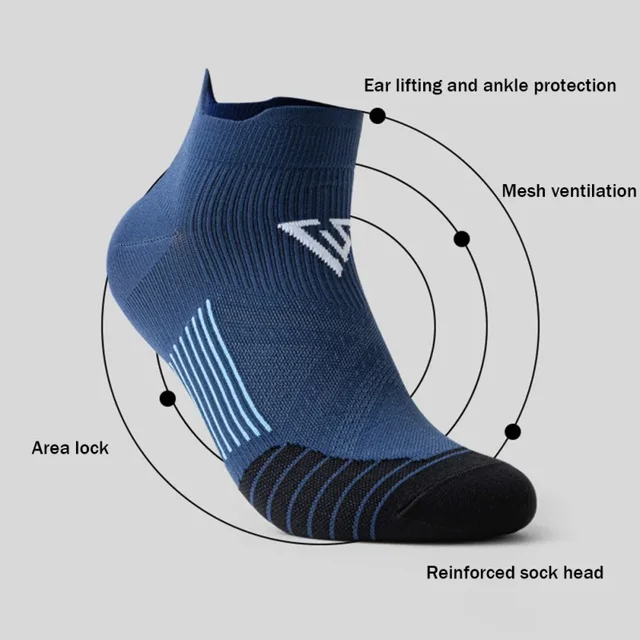 Sports Socks For Men Women Breathable Running Fitness Compression Socks Professional Marathon Quick Dry Socks Elastic Footwear 2