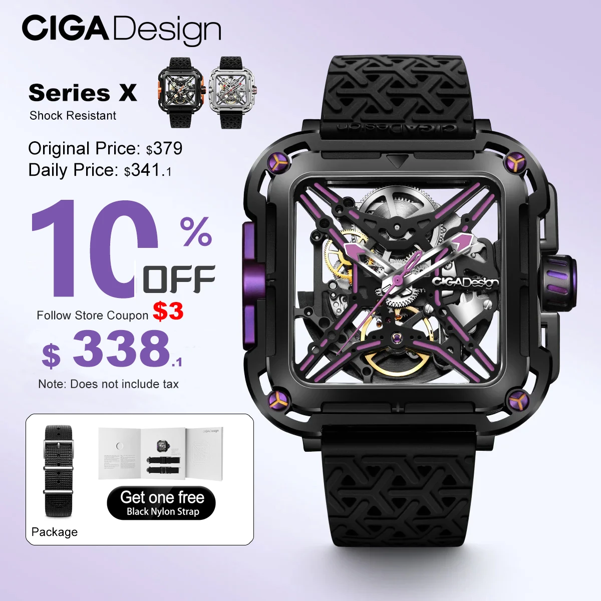UNIコーンCIGA Design 自動巻き スケルトン時計 楽天市場】CIGA Design シガデザイン スケルトン自動巻腕時計 X