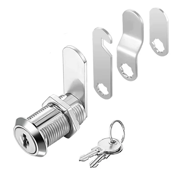 16/30mm Cam Lock Set Door Cabinet Mailbox Drawer Cupboard Locker Zinc Alloy Cylinder Cam Lock With 2 Keys Furniture Hardware 1
